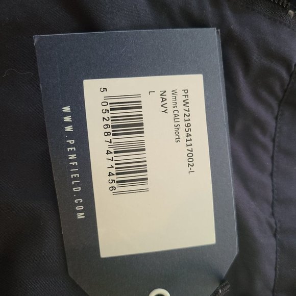 NWT Women's Sporty Penfield Cali Shorts in Navy - Size Large - Picture 4 of 5